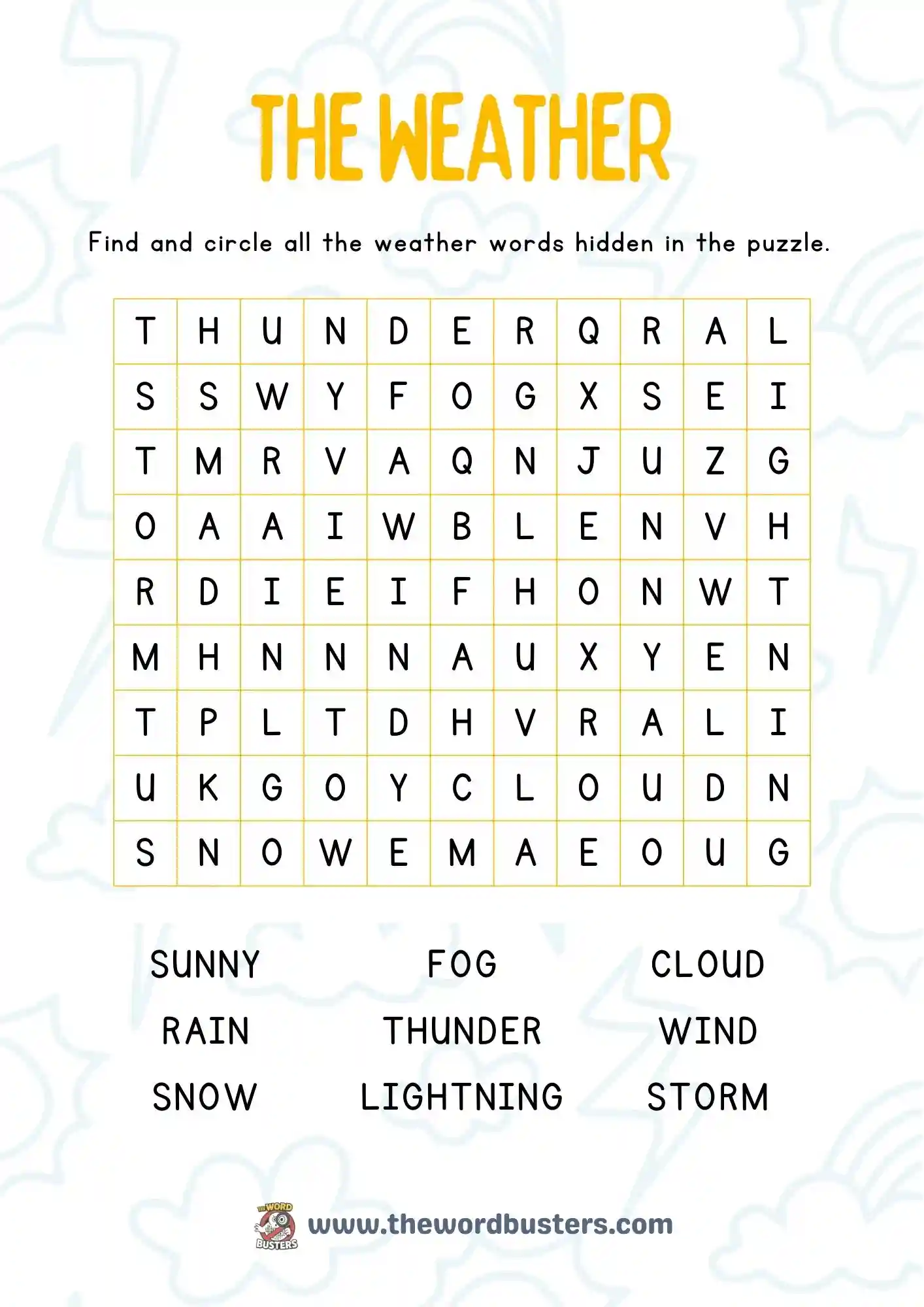 educational word searches printable