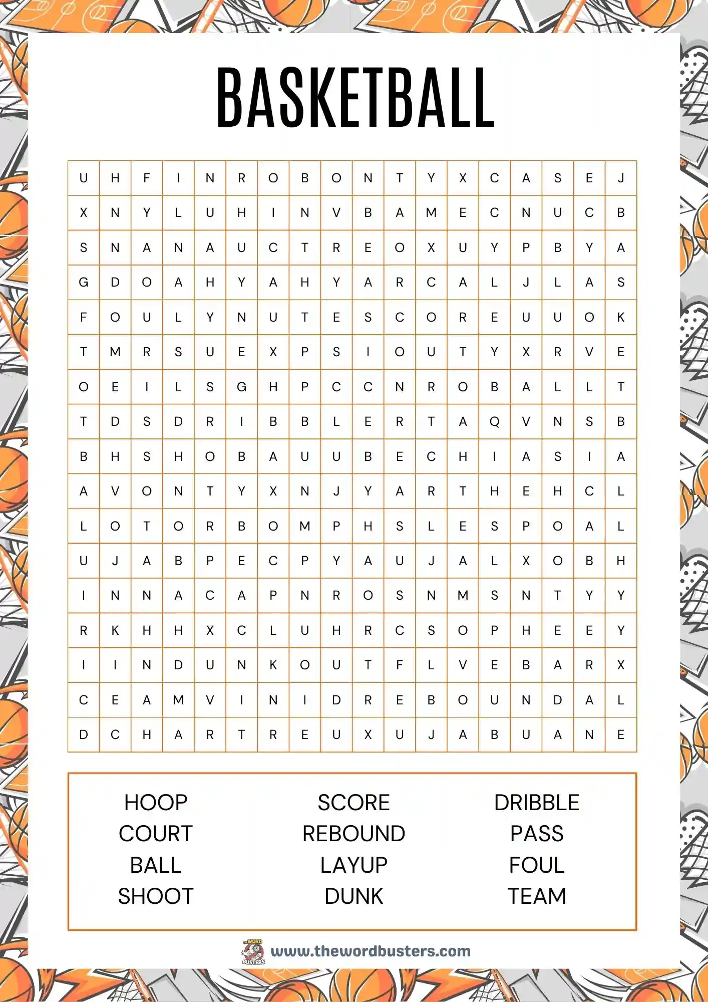 free word search print