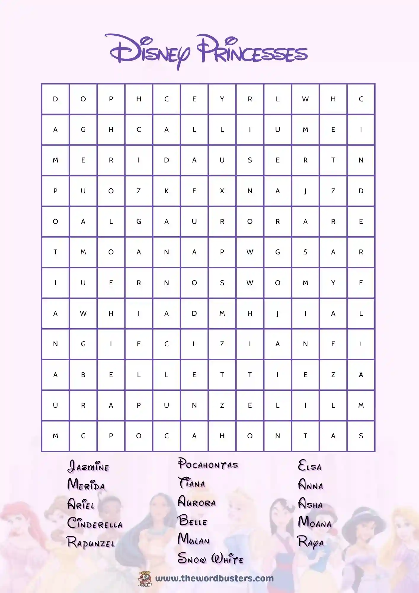 word search free printable