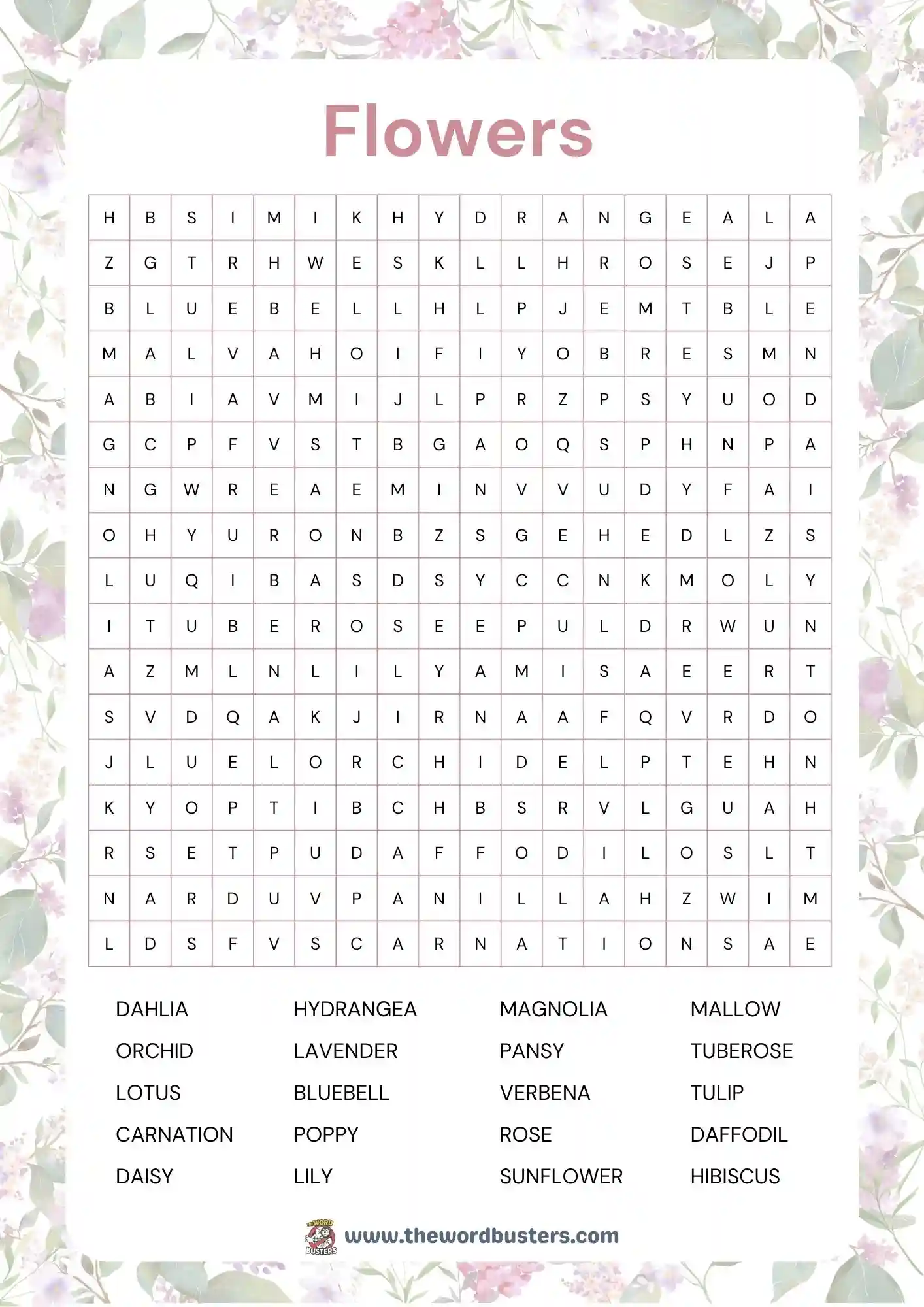 find the word puzzles printable
