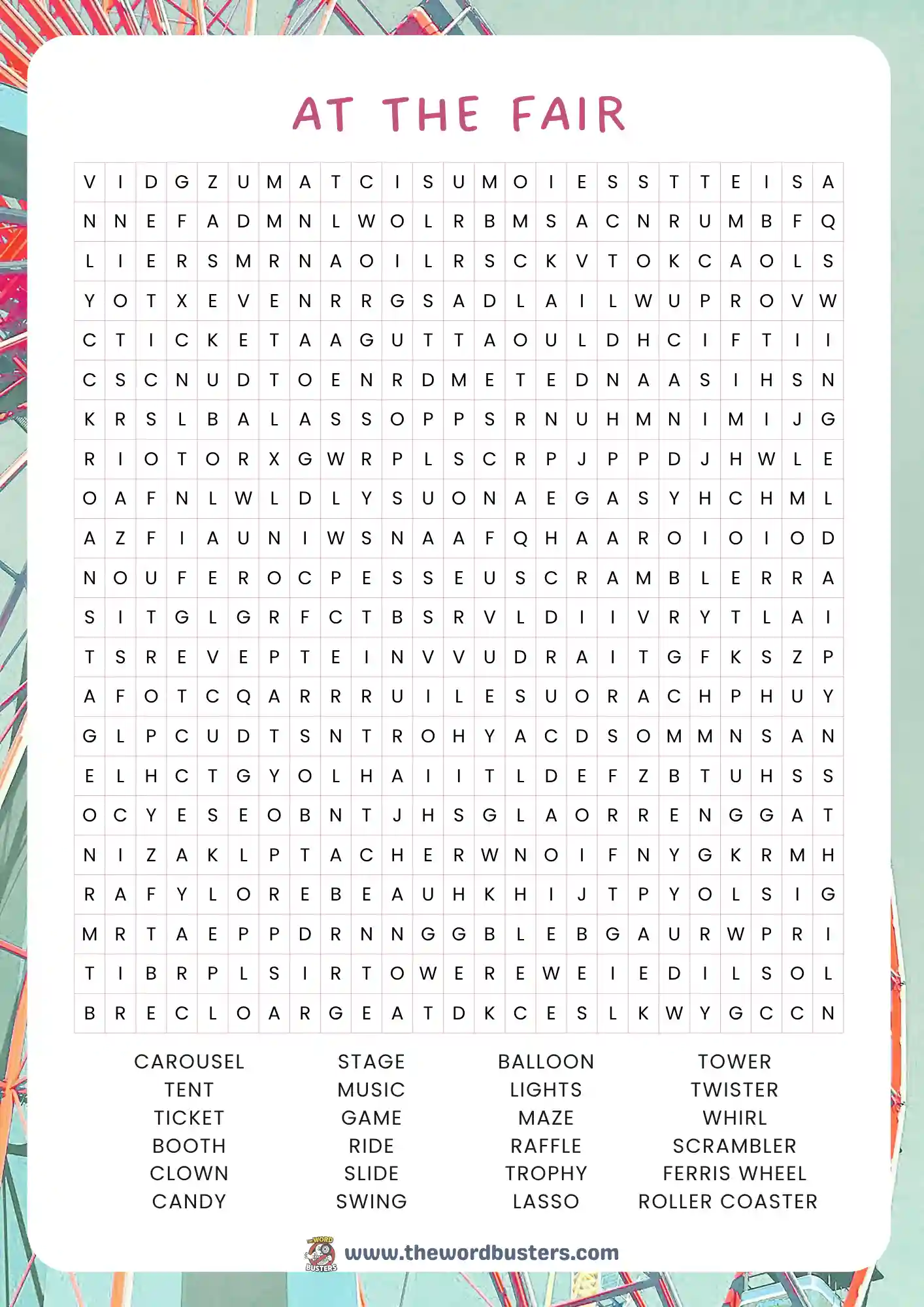 word search printable hard