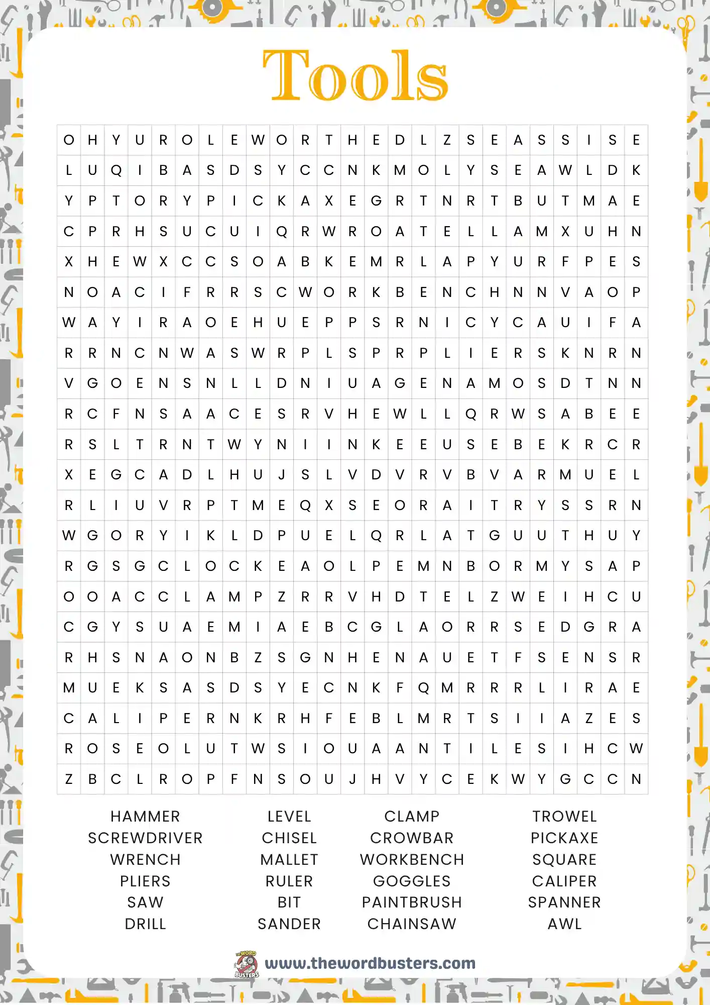 hard word search printables